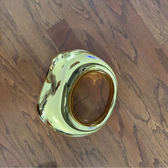 Gold Acrylic Statement Evening Bag - Picture 2 of 3